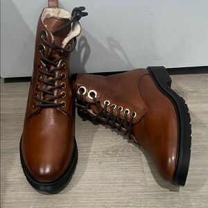 Dune London Chestnut Lace-Up‎ Boots, Women's Size 41 or 10